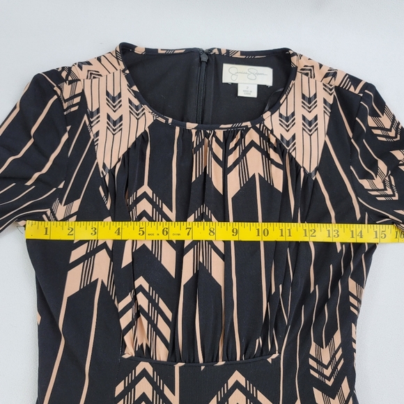 Jessica Simpson Chevron Print Dress Sz 2 - Picture 6 of 16